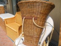 GERLA GERLO ZAINO IN VIMINI PORTA LEGNO LEGNA PAGLIA FIENO FIORI IN GIUNCO ROBUSTA ROBUSTO IN 3 VARIANTI DI COLORE - immagine 14