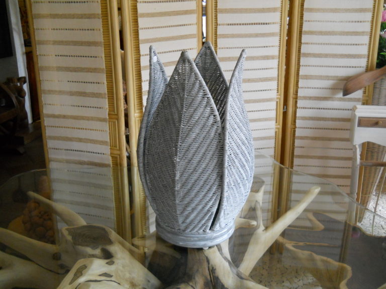 PORTAOMBRELLI PETALI GRIGIO 28X28 H 63 (3)