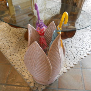 PORTAOMBRELLI PETALI ROSA 28X28 H 63 (5)