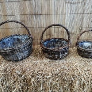 set 3 cestini tondi con manico e plastica (2)