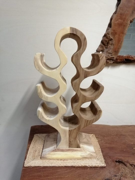 PORTA BOTTIGLIE MODELLO "ALBERO CON RAMI " DISPONIBILE IN 4 MODELLI DA APPOGGIO IN LEGNO DI TEAK  ETNICO DISPONIBILE IN VARIE MISURE E CAPIENZE DI BOTTIGLIE  IDEALE PER TAVERNA ENOTECHE ENOTECA  RISTORANTI  RISTORANTE PUB  TRATTORIA OSTERIA