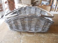 CESTA CESTINO CONTENITORE ESPOSITORE MODELLO CON 2 MANICI PIEGHEVOLI  RETTANGOLARE IMPILABILE SVASATO PER LA SPESA FRUTTA VERDURA NEGOZIO  IN VIMINI GIUNCO NATURALE  IN SET DI 3 MISURE IN 4 VARIANTI DI COLORE - immagine 9