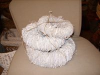 GHIRLANDA IN VIMINI PER DECORAZIONE PORTA NATALE NATALIZIA DISPONIBILE IN SET DI 3 MISURE COLORE BIANCO SHABBY CHIC - immagine 2