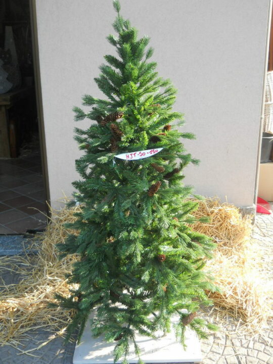 ALBERO DI NATALE  VERDE  CON  PIGNA  PIGNE NATURALE IN 5 ALTEZZE  MODELLO HJT-50   120 150 180 210 CM