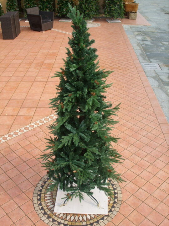 ALBERO DI NATALE  VERDE   CON AGO CORTO  PIGNA  PIGNE NATURALE IN 5 ALTEZZE  MODELLO HJT-90  120 150 180 210 240 CM