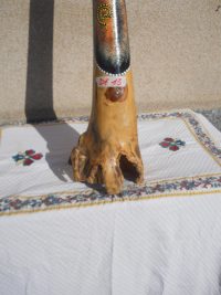DIDGERIDOO DISEGNO MAORI EUCALIPTO o TEAK AUSTRALIA ETNICO TERMITI ABORIGENI - immagine 39
