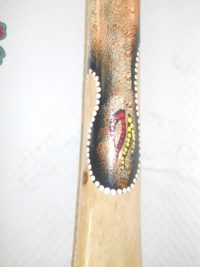 DIDGERIDOO DISEGNO MAORI EUCALIPTO o TEAK AUSTRALIA ETNICO TERMITI ABORIGENI - immagine 11