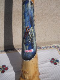 DIDGERIDOO DISEGNO MAORI EUCALIPTO o TEAK AUSTRALIA ETNICO TERMITI ABORIGENI - immagine 59