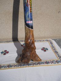 DIDGERIDOO DISEGNO MAORI EUCALIPTO o TEAK AUSTRALIA ETNICO TERMITI ABORIGENI - immagine 68