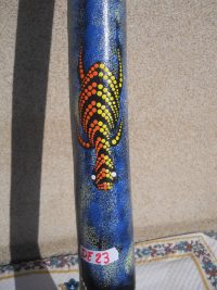 DIDGERIDOO DISEGNO MAORI EUCALIPTO o TEAK AUSTRALIA ETNICO TERMITI ABORIGENI - immagine 69