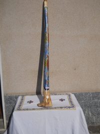DIDGERIDOO DISEGNO MAORI EUCALIPTO o TEAK AUSTRALIA ETNICO TERMITI ABORIGENI - immagine 70