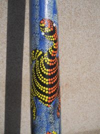 DIDGERIDOO DISEGNO MAORI EUCALIPTO o TEAK AUSTRALIA ETNICO TERMITI ABORIGENI - immagine 72