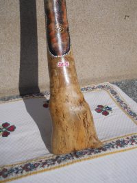 DIDGERIDOO DISEGNO MAORI EUCALIPTO o TEAK AUSTRALIA ETNICO TERMITI ABORIGENI - immagine 95