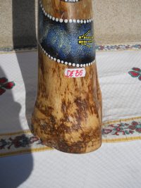 DIDGERIDOO DISEGNO MAORI EUCALIPTO o TEAK AUSTRALIA ETNICO TERMITI ABORIGENI - immagine 101