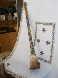 DIDGERIDOO DISEGNO MAORI EUCALIPTO o TEAK AUSTRALIA ETNICO TERMITI ABORIGENI - immagine 24