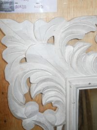 SPECCHIO CON CORNICE INTAGLIATA IN LEGNO SHABBY CHIC DORATA BIANCA DECAPE' DISPONIBILE IN 5 MISURE E 3 INTAGLI 3 COLORI - immagine 18