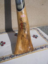 DIDGERIDOO DISEGNO MAORI EUCALIPTO o TEAK AUSTRALIA ETNICO TERMITI ABORIGENI - immagine 116