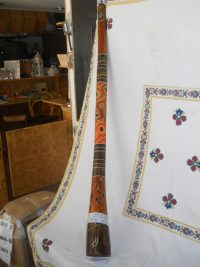 DIDGERIDOO DISEGNO MAORI EUCALIPTO o TEAK AUSTRALIA ETNICO TERMITI ABORIGENI - immagine 110