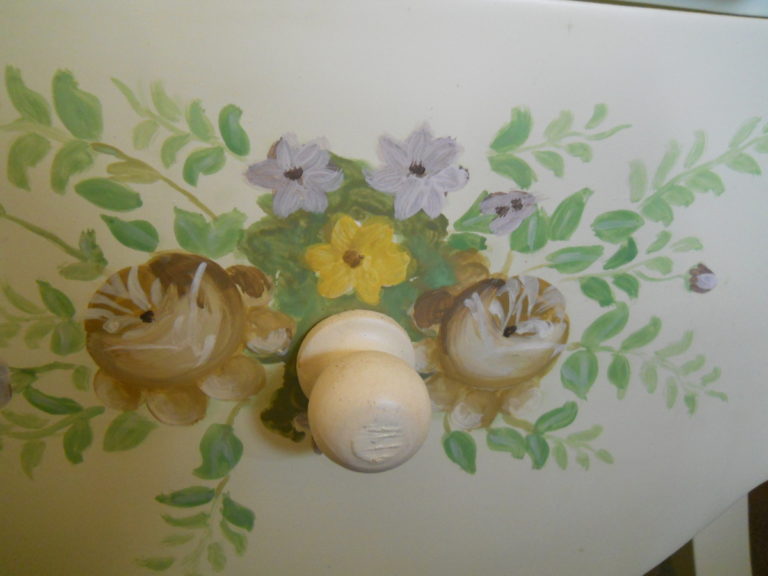 3 cassetti shabby decoro floreale 60x40x81 162e (5)