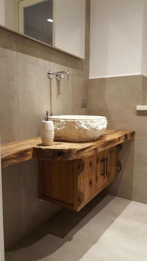 PENSILE BAGNO 2 ANTE QUERCIA NATURALE EFFETTO LEGNO