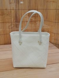 BORSA BORSETTA IN VIMINI LEGNO PAGLIA NATURALE ECOLOGICA ETNICA  CERNIERA ZIP  QUADRATA 30x12x30 CM  4 COLORI DISPONIBILI - immagine 6