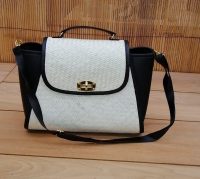 BORSA BORSETTA ELEGANTE CLASSICA  35x16H22 CM IN VIMINI LEGNO PAGLIA NATURALE ECOLOGICA  CON TRACCOLLA  CHIUSURA IN OTTONE 5 COLORI DISPONIBILI - immagine 7