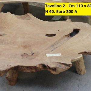 Tavolino 2. Cm 110 x 80 H 40. Euro 200 A