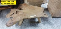 TAVOLO DA CAFFE' CON PIANO IN RADICE DI TEAK GAMBE IN LEGNO MISURE VARIABILI cm  H 40. - immagine 4