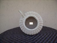 CESTINO CESTO ELEMOSINA IN VIMINI  MIDOLLINO  diametro  11.5/2 cm   H 17  IN 2 FINITURE VARIAZIONI DI COLORE - immagine 8