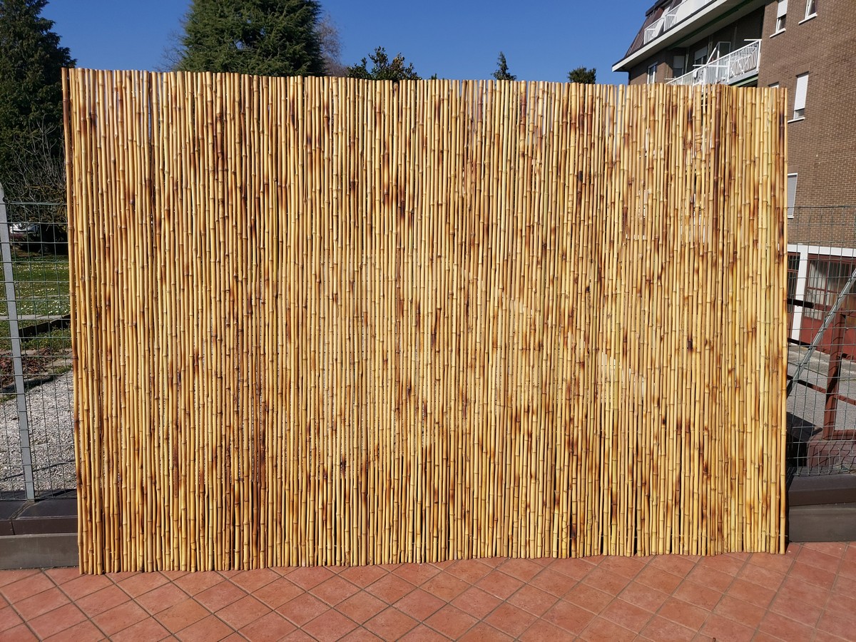 STUOIA BAMBOO CENDANI RECINZIONE TETTOIA GIARDINO PERGOLATO STACCIONATA  PARAVENTO SEPARE' PER GAZEBO ESTERNO INTERNO VARIE MISURE - Menghini Bambu  Vimini