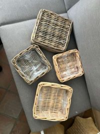 CESTINO CESTO QUADRATO 2 MISURE FODERATO CON PLASTICA CON PER FIORI FIORISTI 2 FINITURE - immagine 2
